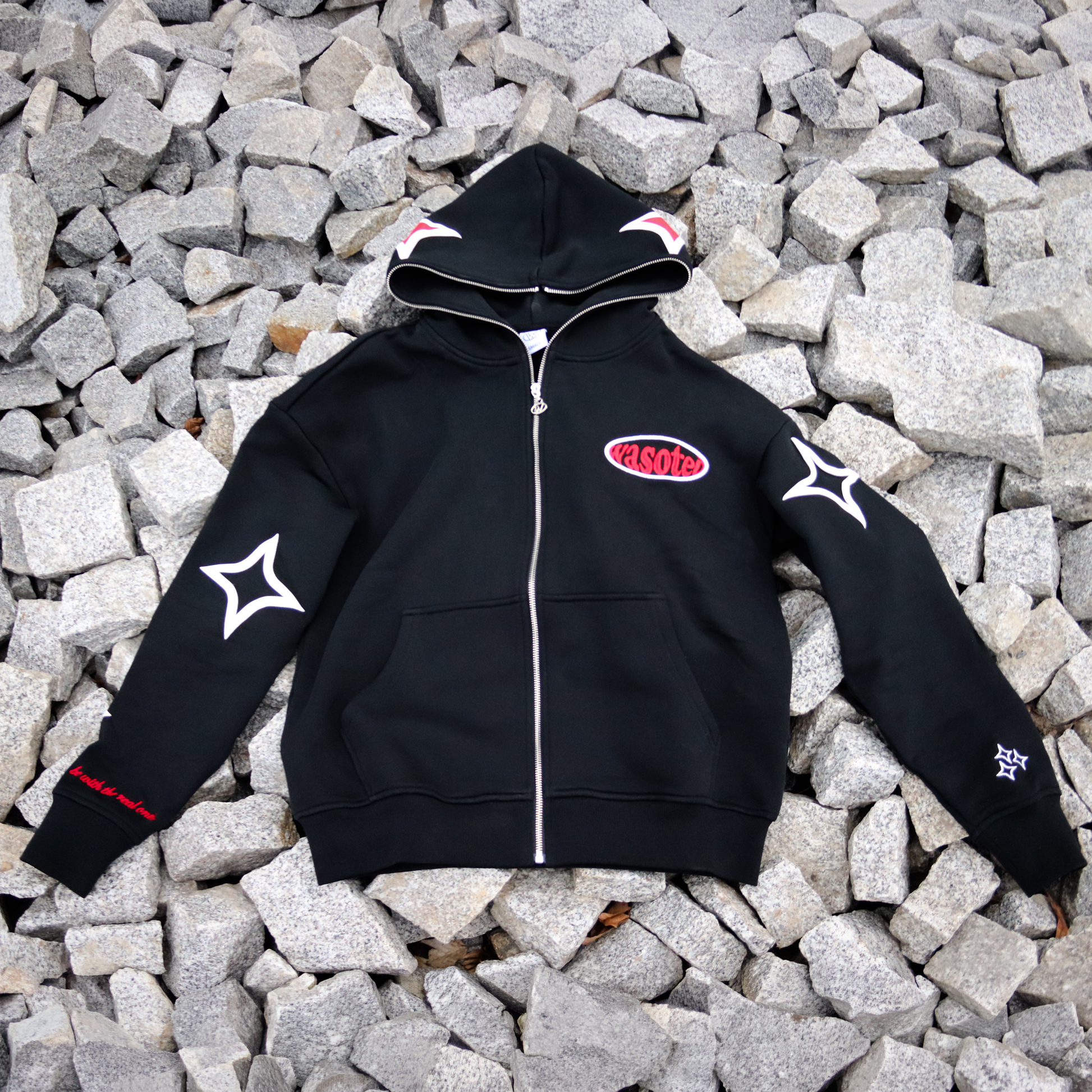 hoodie open from front